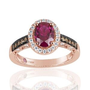 14k Ruby Brown Champagne Ring